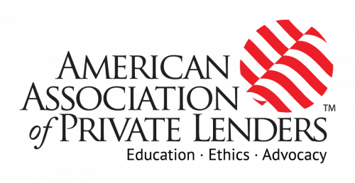 American Association of Private Lenders logo with red abstract interwoven lines symbol and the words “Education • Ethics • Advocacy” below the organization’s name.